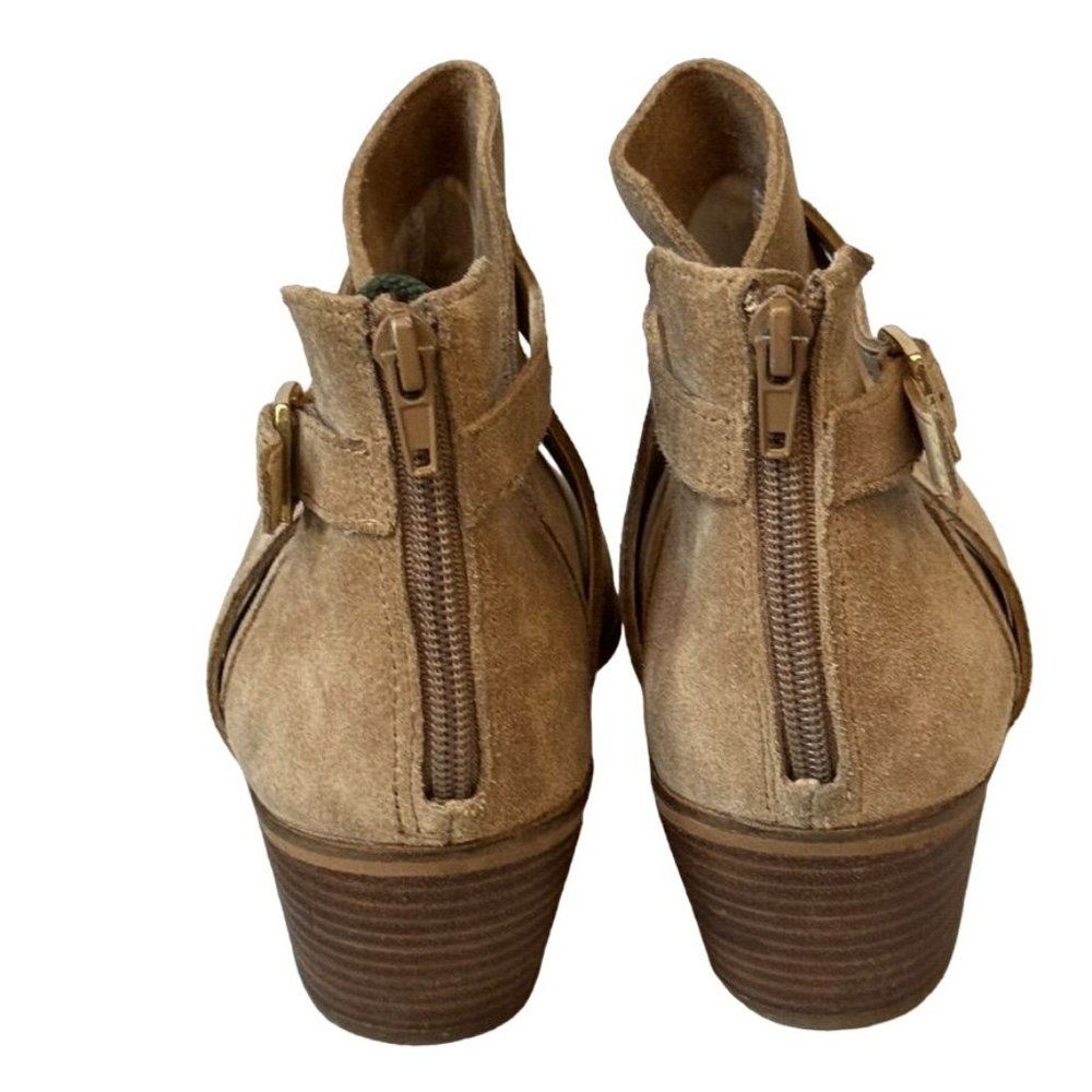 Sole Society Low Ankle Boot US 9.5M, EU 41 Beige Suede - Picture 3 of 13